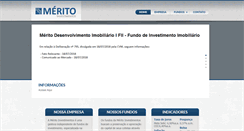 Desktop Screenshot of meritoinvestimentos.com